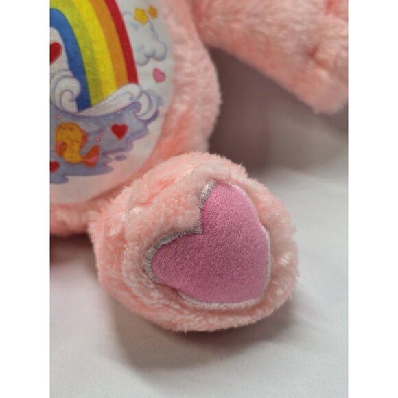 Vtg 1991 Kenner Care Bears Cheer Bear Rainbow Fish Heart Water Pink Plush 12” - Picture 11 of 12